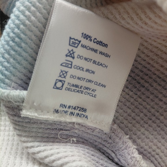 Simply Southern Womens XL Long Sleeve Waffle Henley Tie Dye Coastal Hippie Boho - Picture 11 of 12